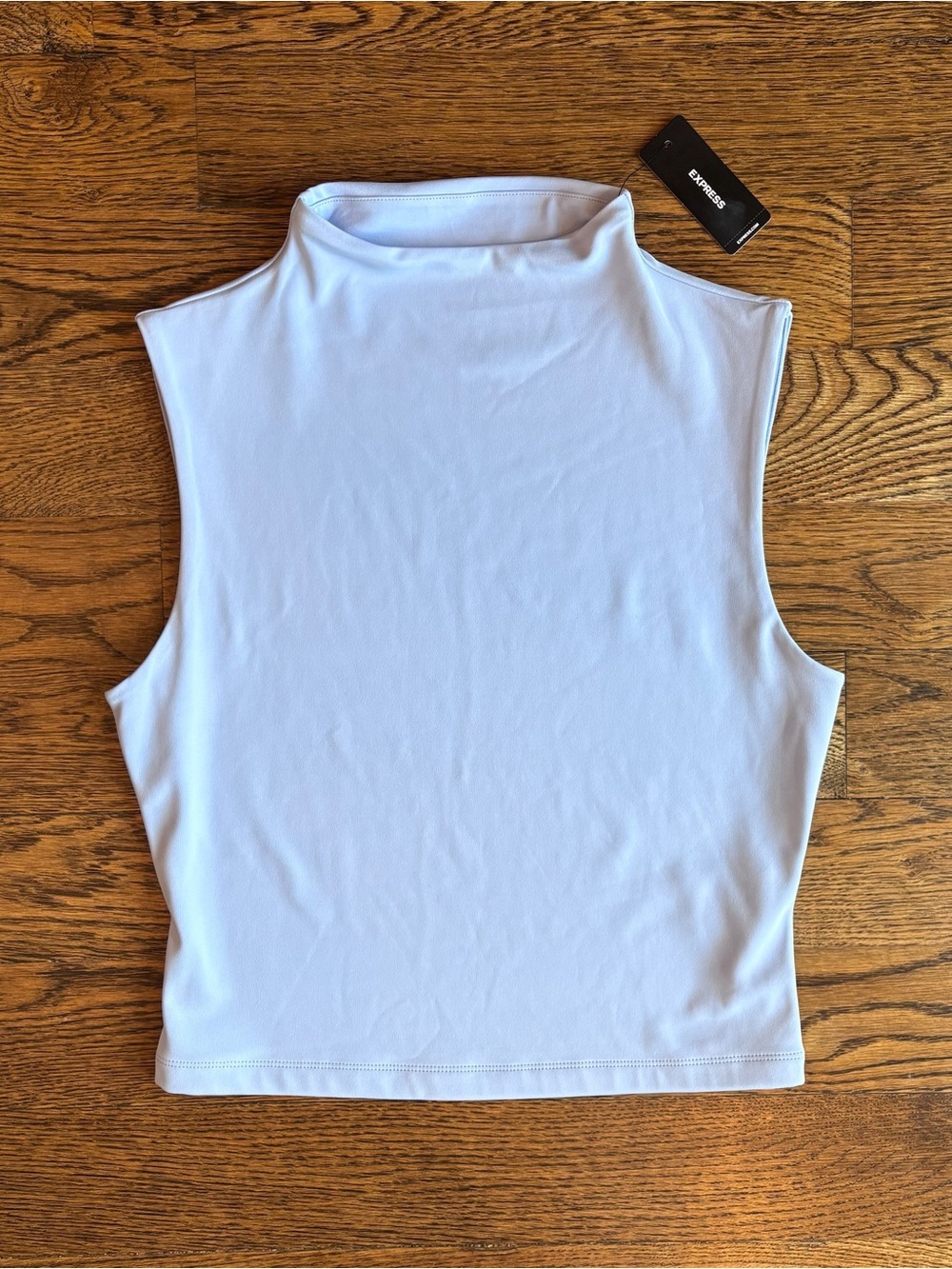 Express Sleeveless Mock Neck Tank — Lavender Purple | Medium | NWT